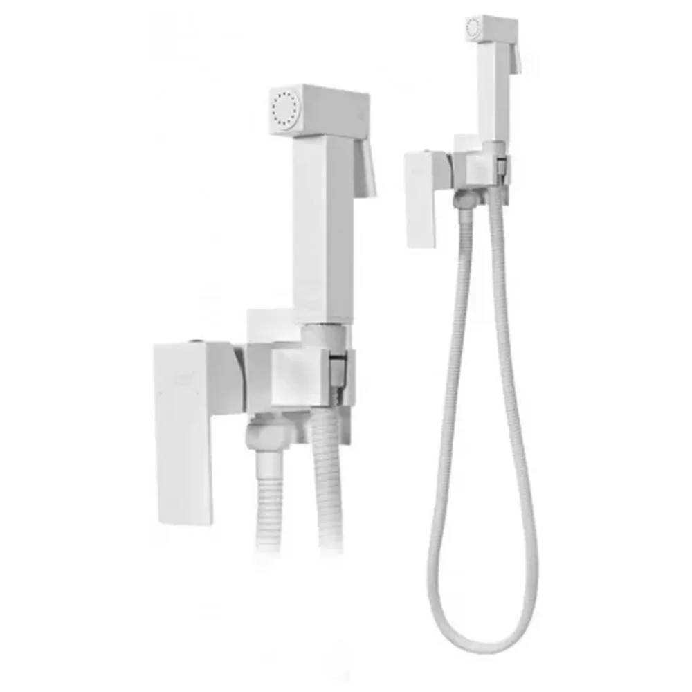 Гигиенический душ со смесителем встраиваемый Grocenberg GB002W, белый