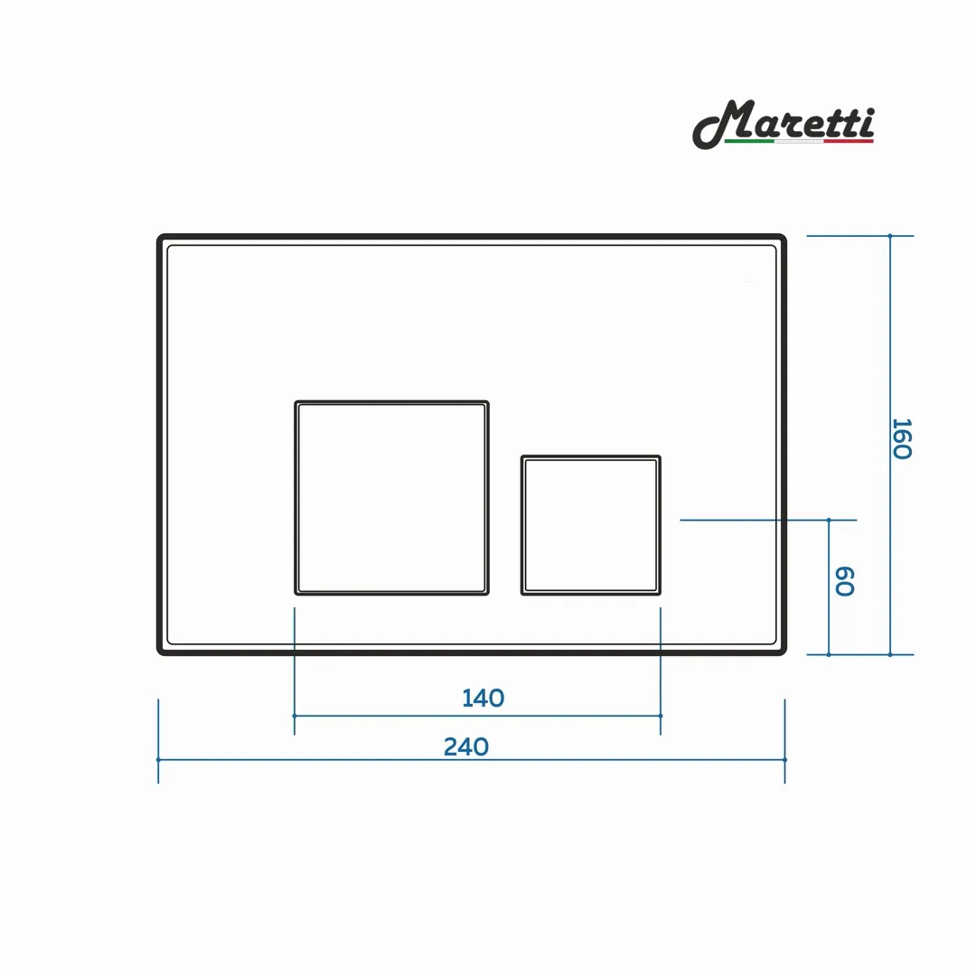 Клавиша смыва Maretti Katrina AC12KA-740, белый