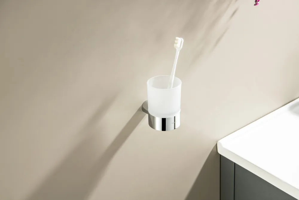 Стакан с держателем AQUATEK ЛИРА, хром AQ4404CR