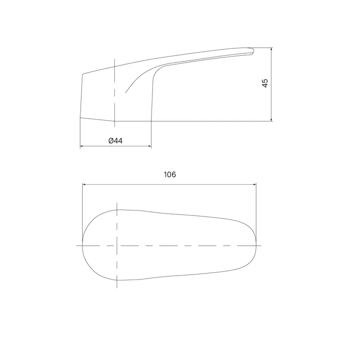 Ручка IDDIS для смесителя 35 мм хром (99435C48SM)