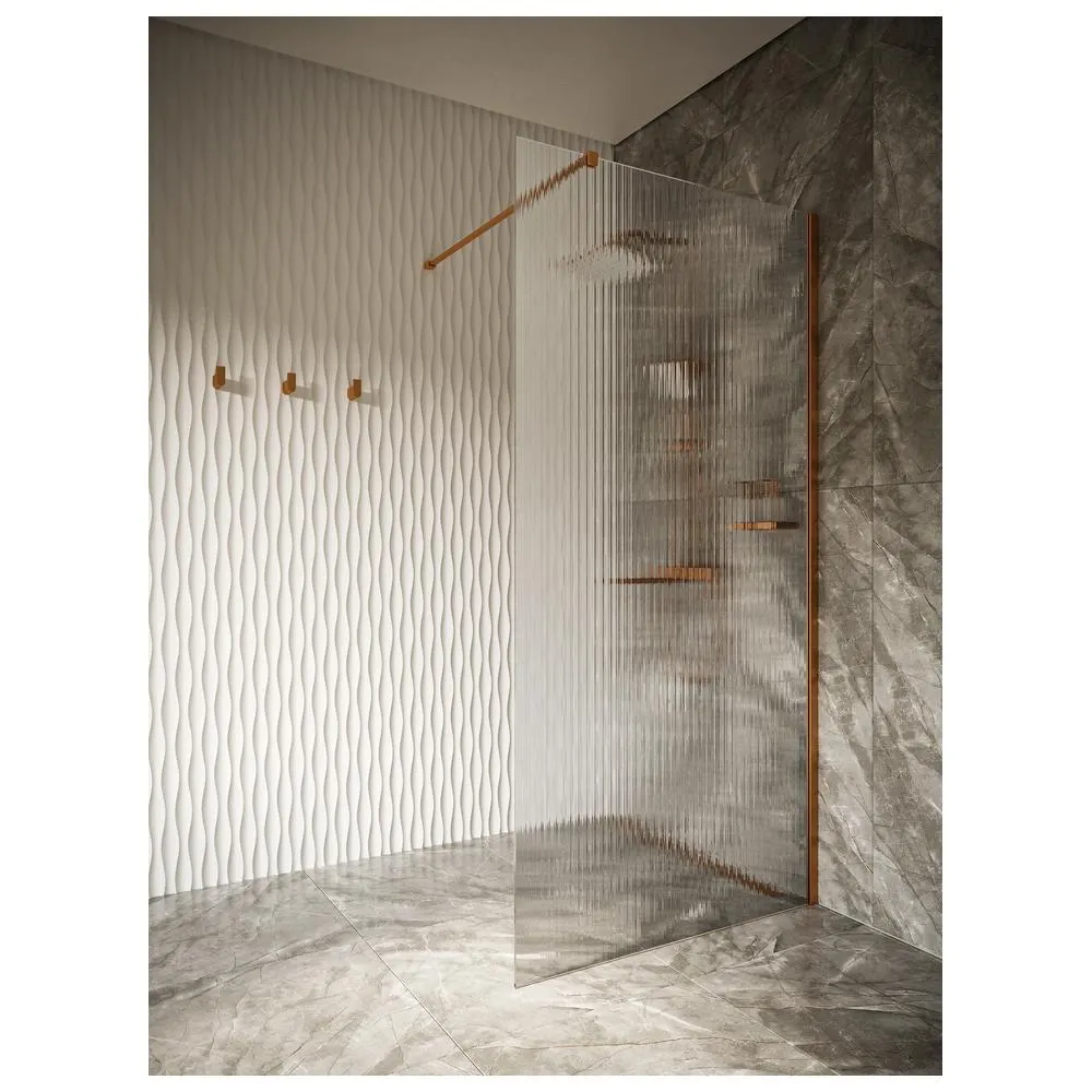 Душевая перегородка Knotlor WI100CG1RB 100х200, бронза