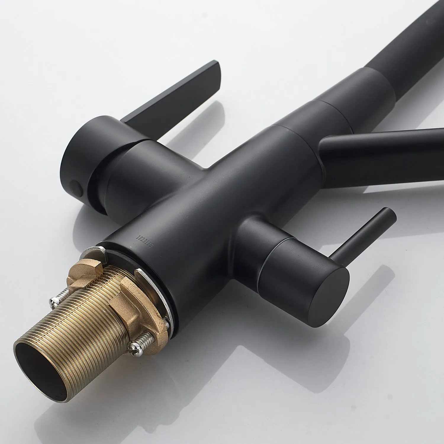 Смеситель для кухни с подключением фильтра Shevanik S968H, черный