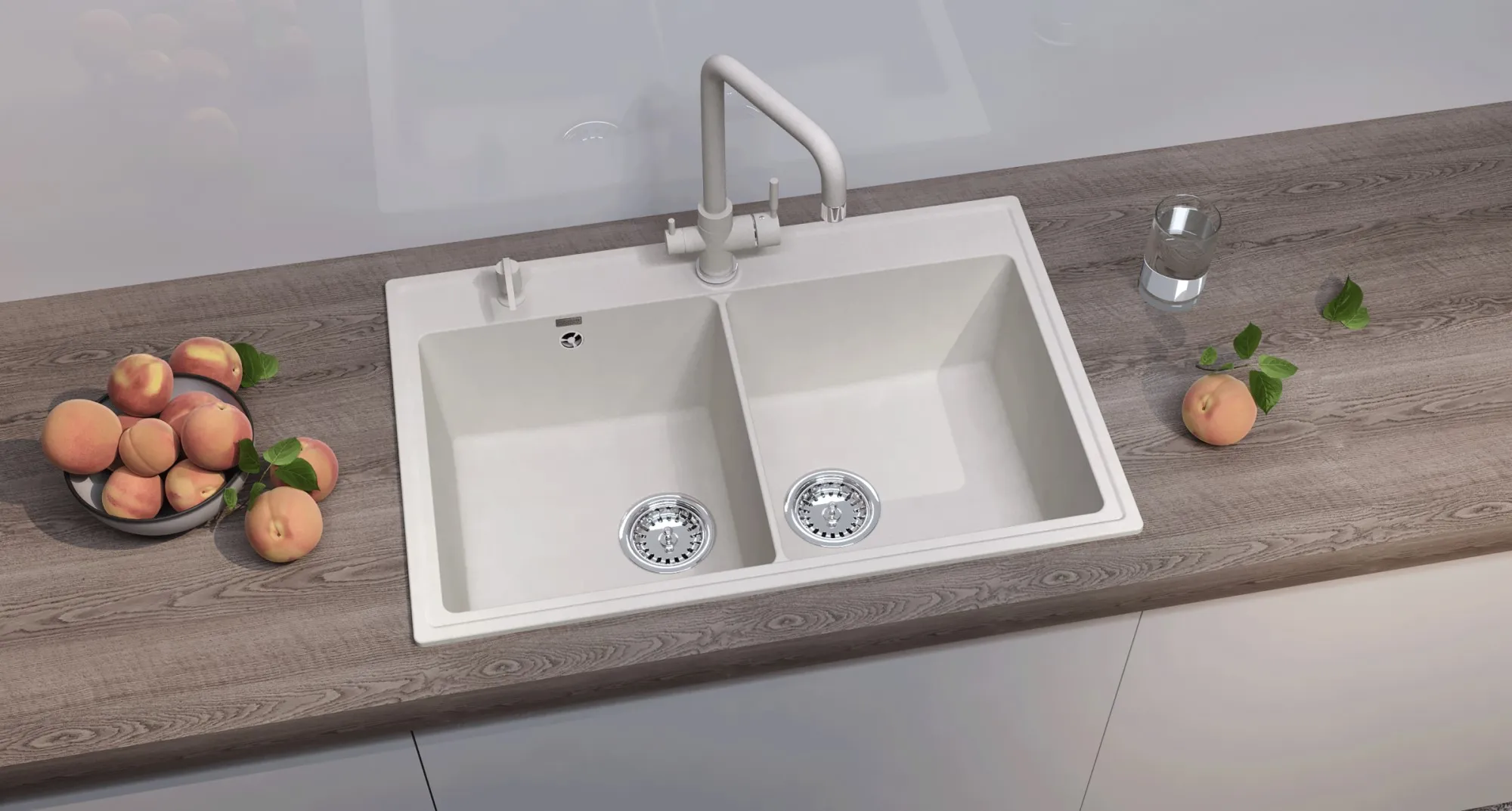 Кухонная мойка Ulgran Quartz Ruma 780-01, жасмин