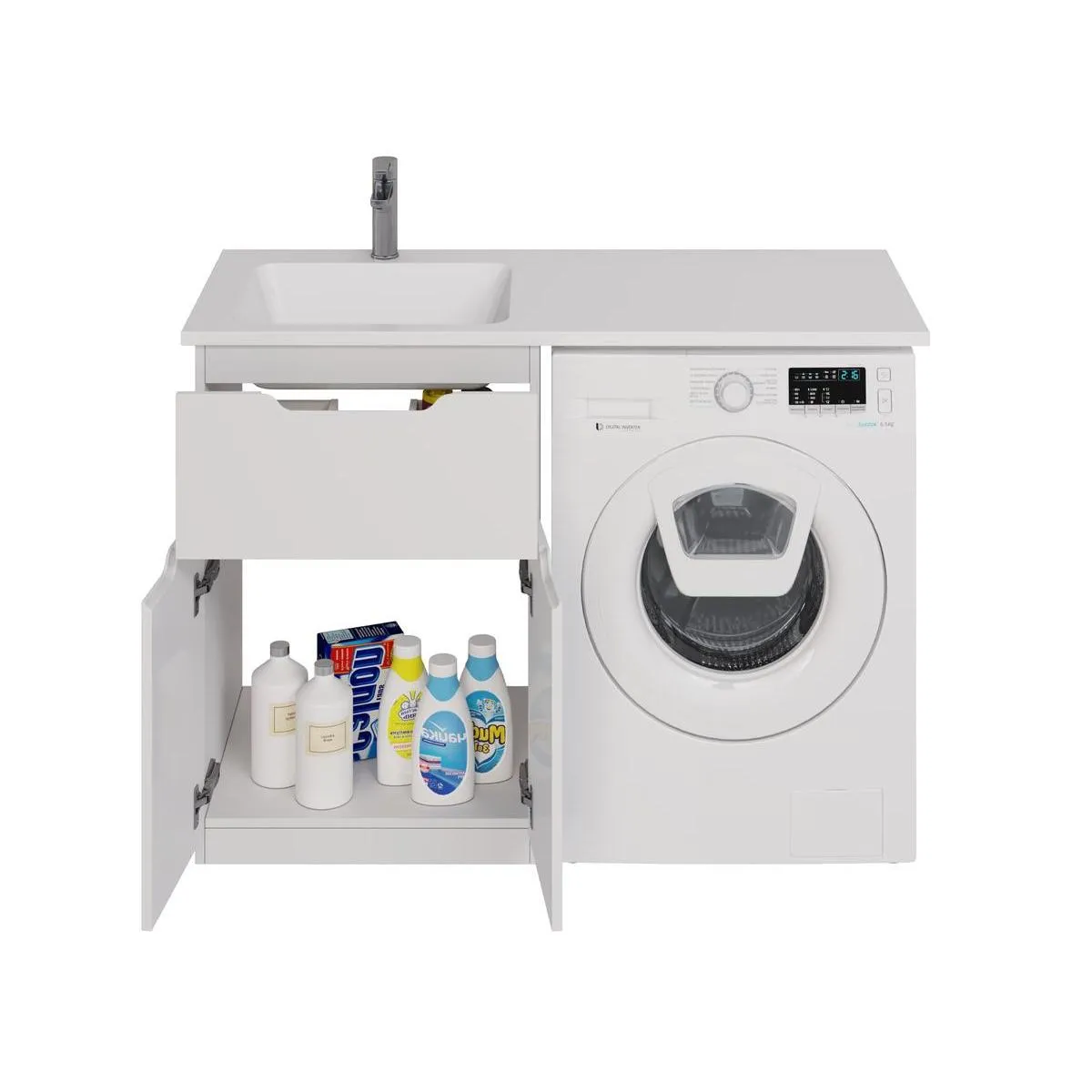 Тумба под раковину напольная Dreja Vega 60 см, белый