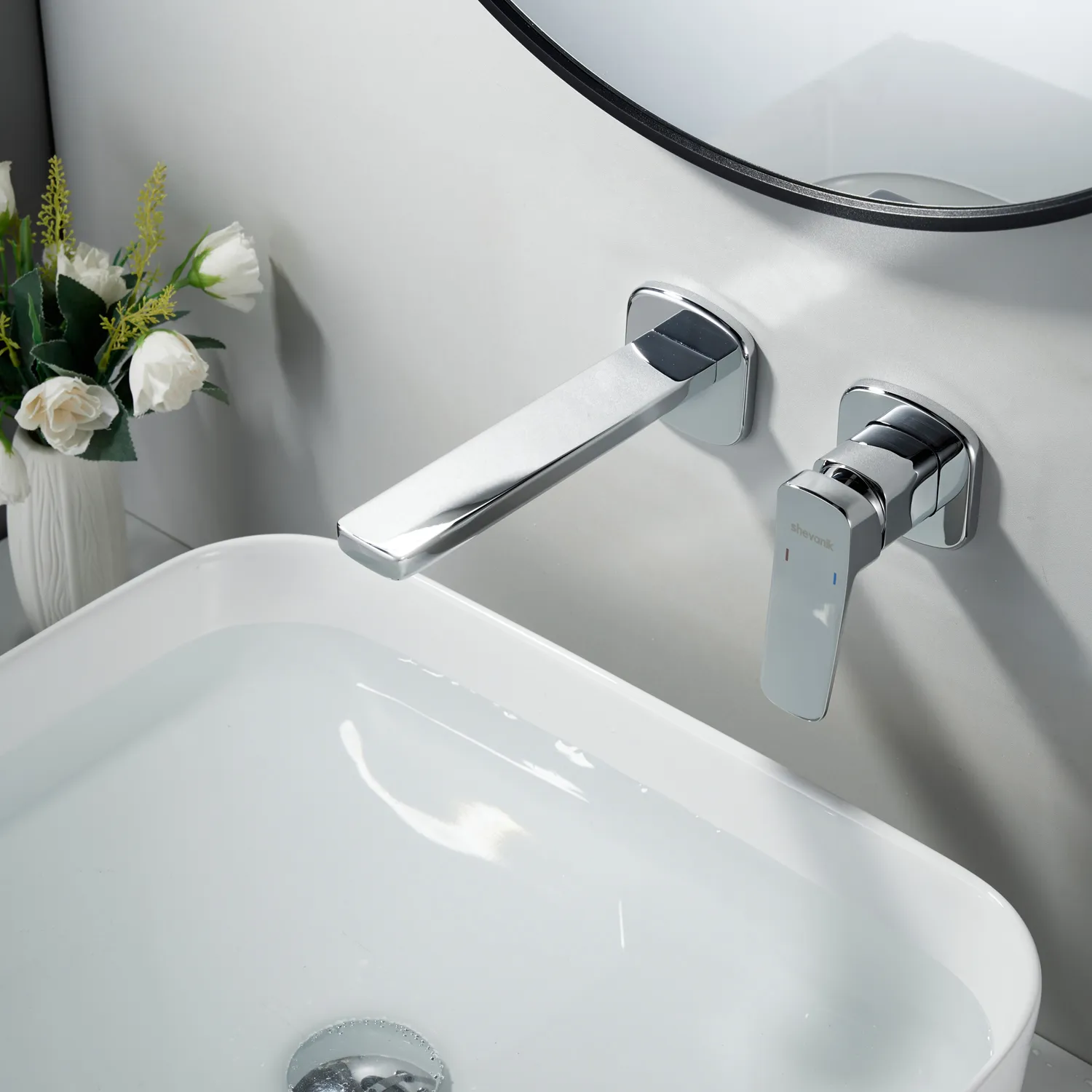 Смеситель для раковины встраиваемый Shevanik S9941, хром