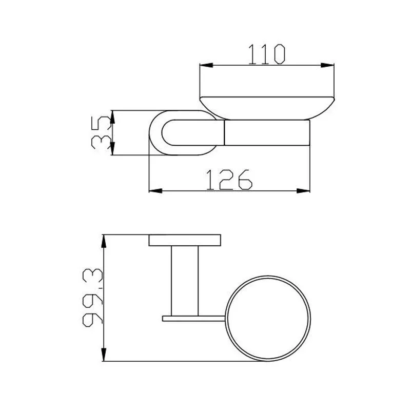 Мыльница Rav Slezak YUKON YUA0300, хром