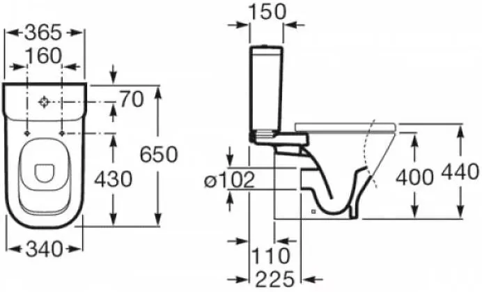 Бачок Roca Gap с механизмом смыв 45/3л (34147000Y)