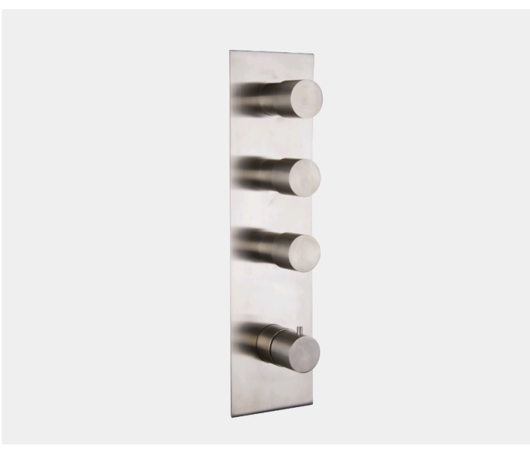 Смеситель для душа Fima Carlo Frattini Spillo Steel, на 3 потребителя, Inox (F3089X3INOX)