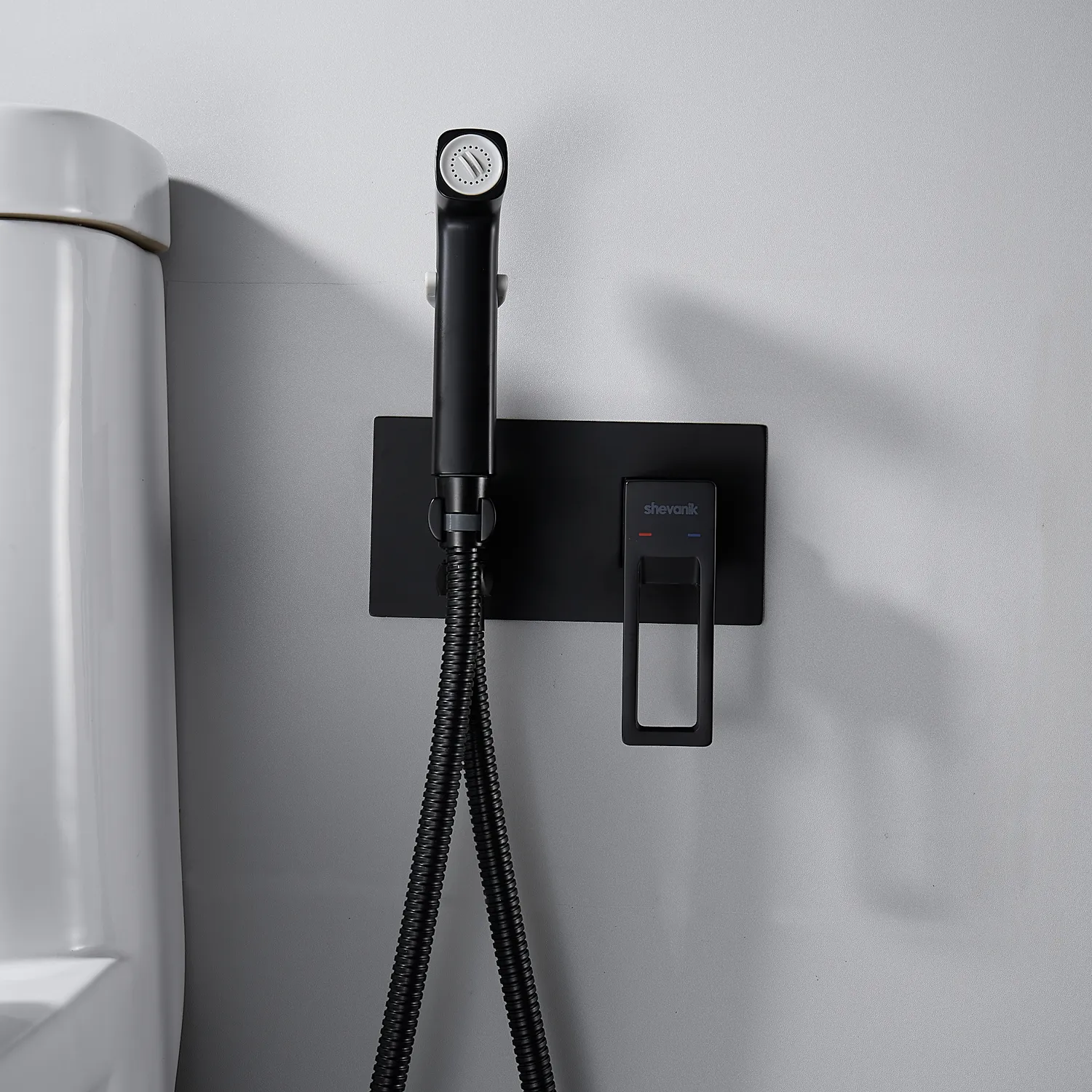 Гигиенический душ со смесителем Shevanik S6805H, черный