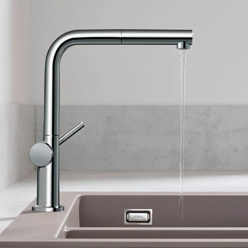 Смеситель Hansgrohe Тalis M54 для кухни с вытяжным душем, sBox хром (72809000)