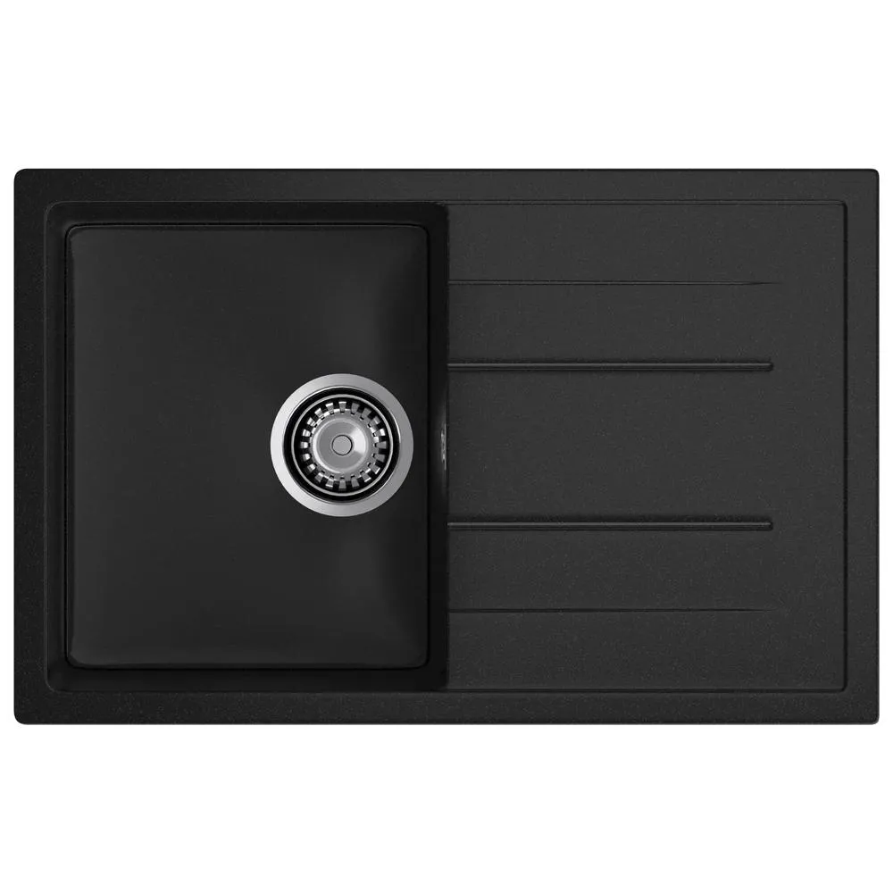 Кухонная мойка GranFest QUADRO 780L, черный