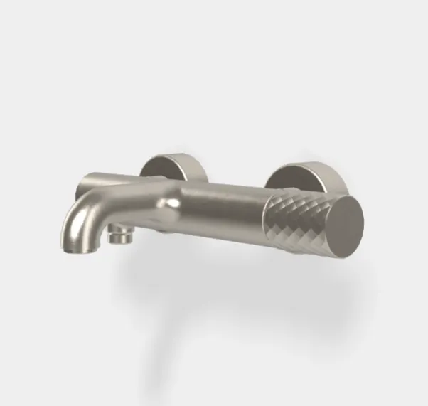 Смеситель для ванны и душа Fima Carlo Frattini Spillo Tech, никель брашированный (F3034T/1NXSN)