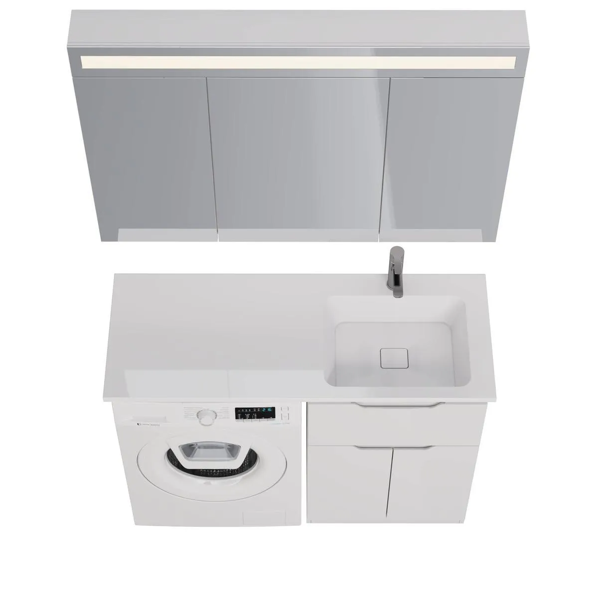 Тумба под раковину напольная Dreja Vega 60 см, белый