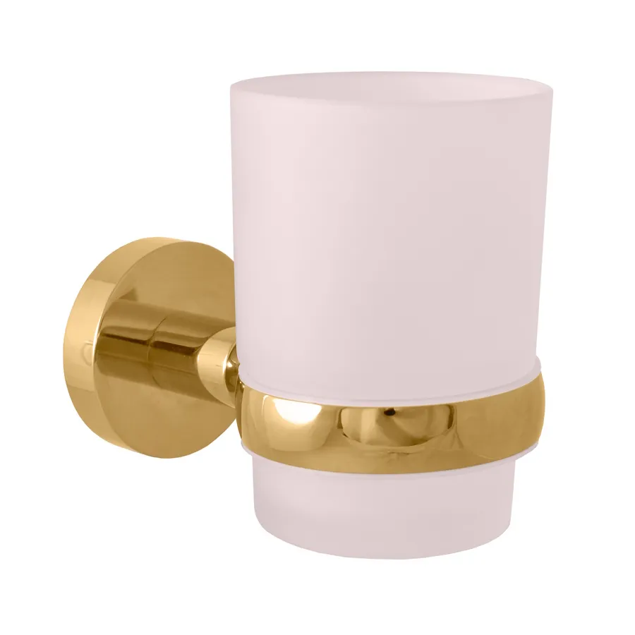 Стакан для ванной комнаты Rav Slezak COLORADO COA0201ZK, золото брашированное