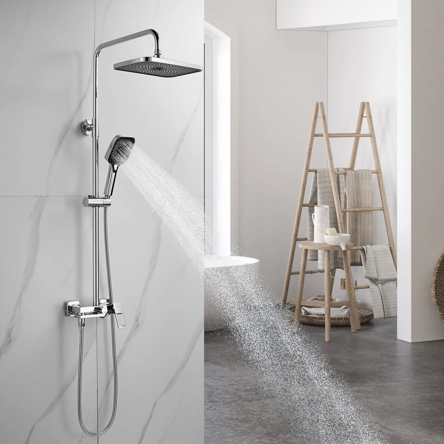 Душевая система Raffine F3696, хром