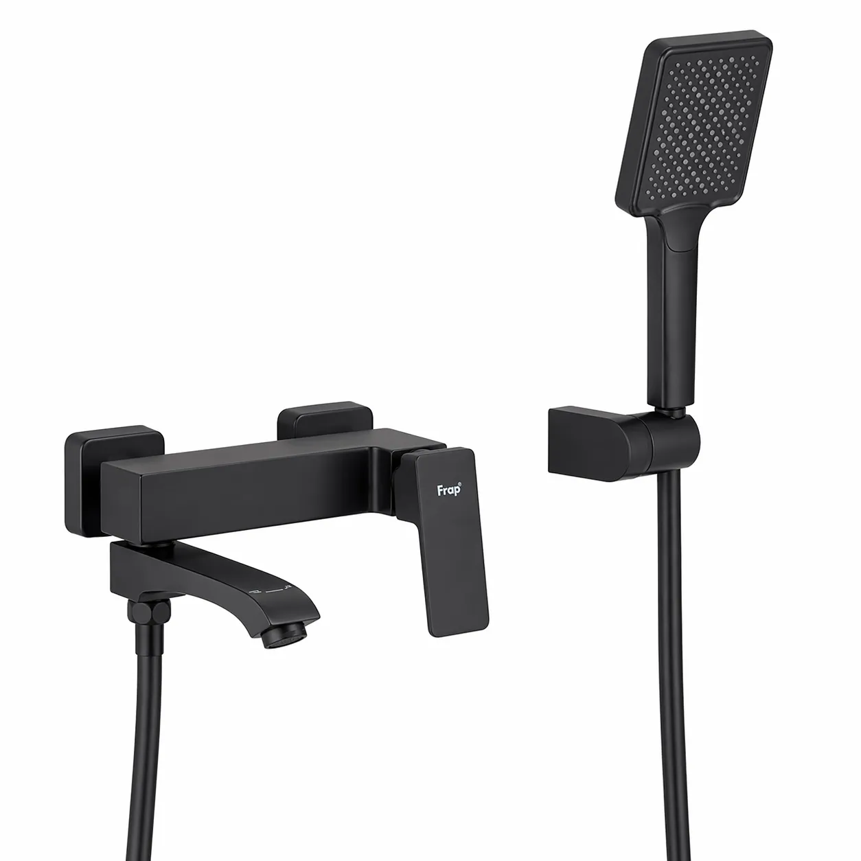 Смеситель для ванны FRAP F3276-6, черный