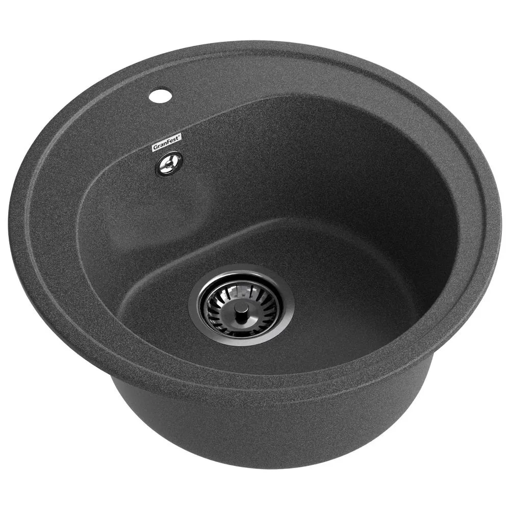 Кухонная мойка GranFest RONDO 510, графит