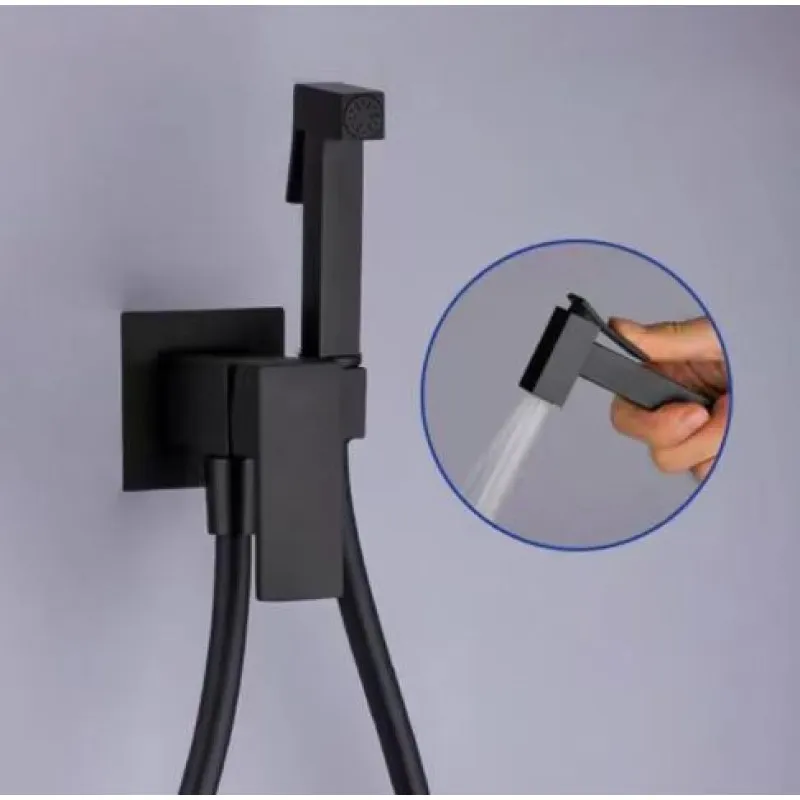 Гигиенический душ со смесителем D-Lin D183201-A, черный