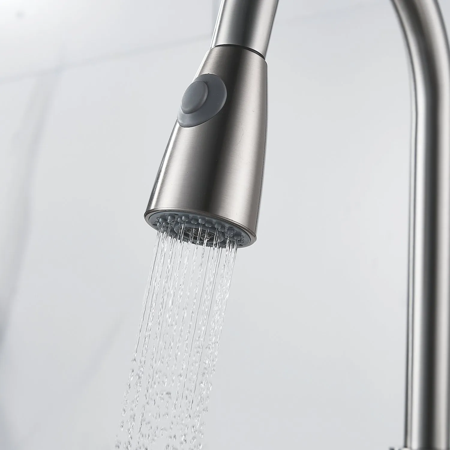 Смеситель для кухни с выдвижным изливом Raffine F213L, сатин