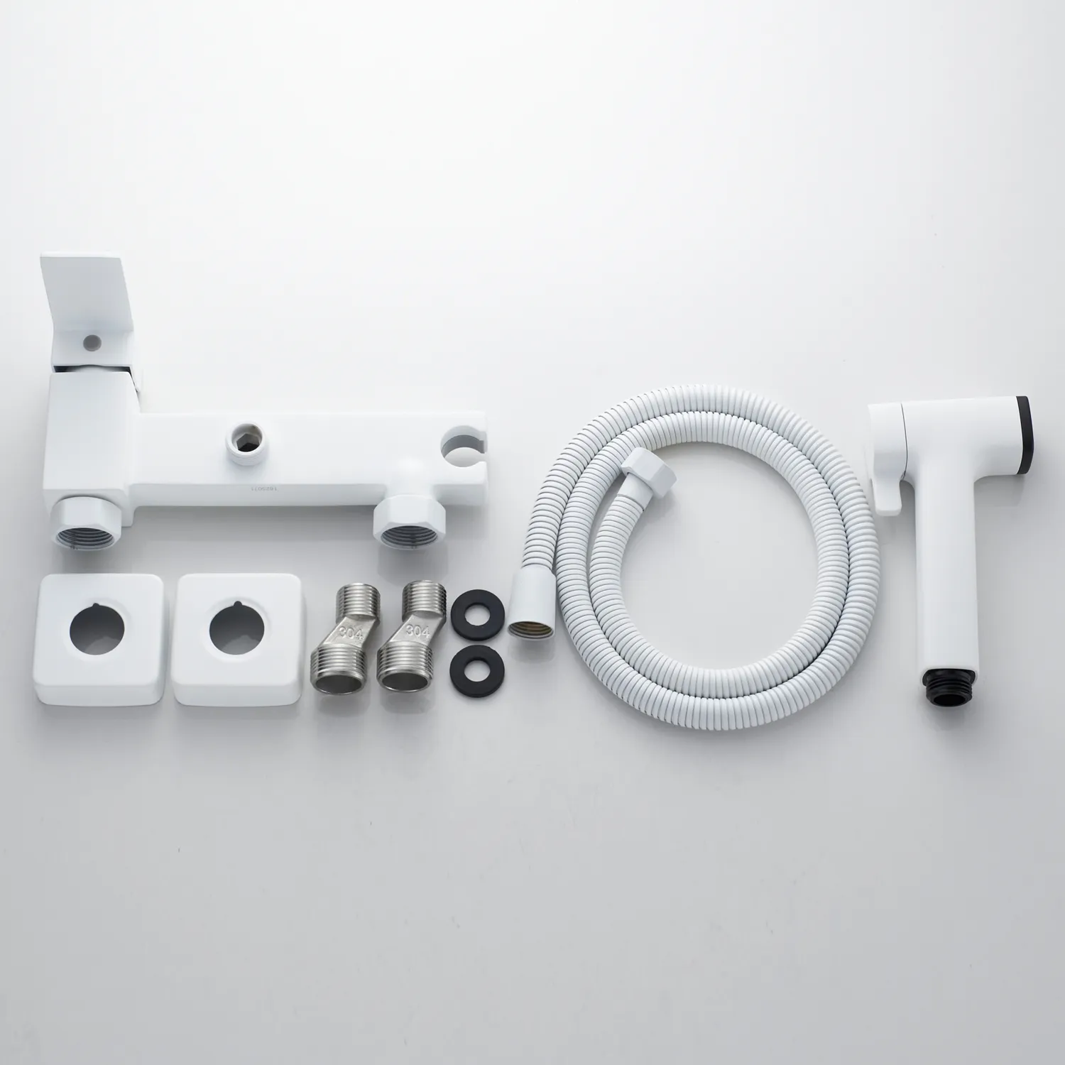 Гигиенический душ со смесителем Rose R2805C-1, белый