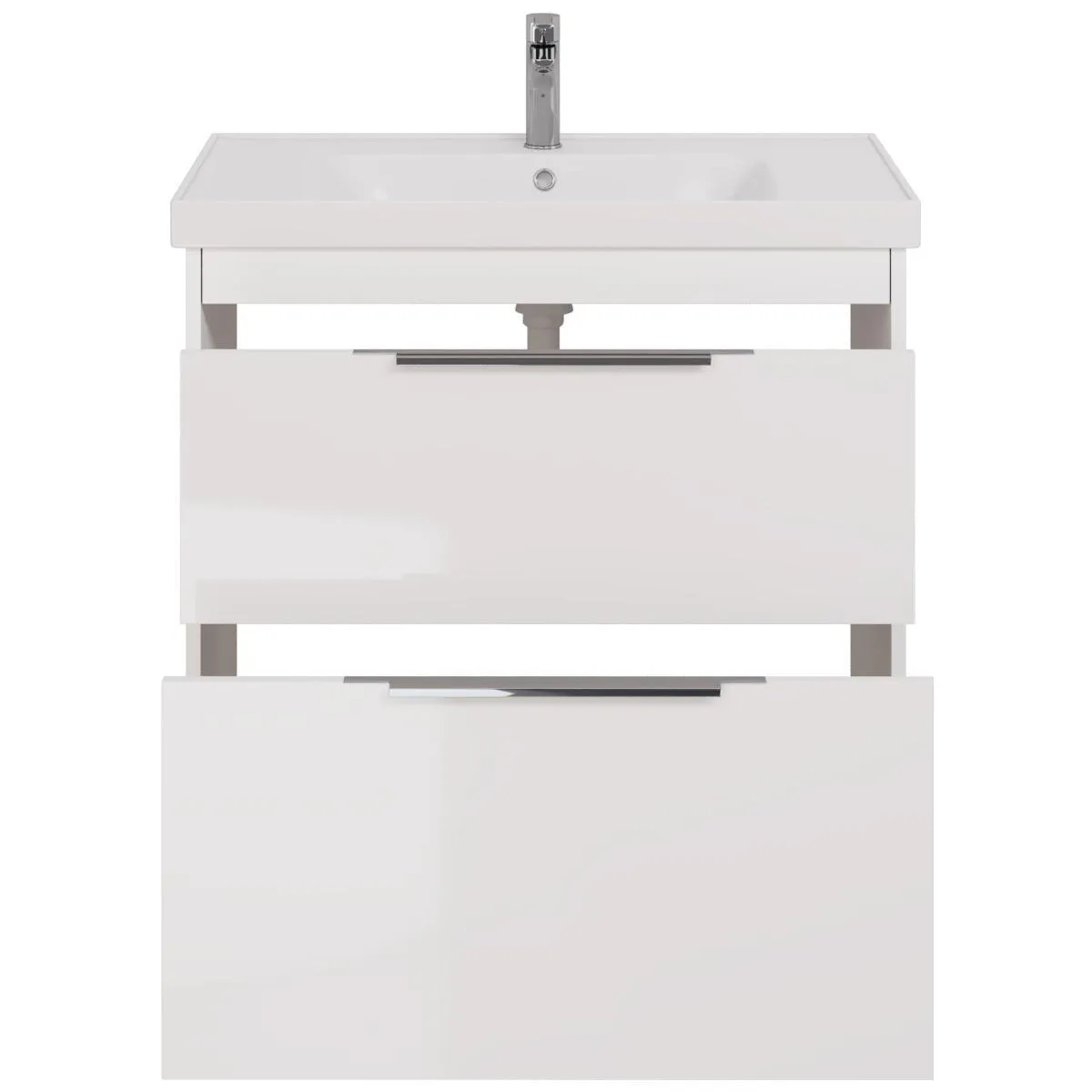 Тумба с раковиной подвесная/напольная Dreja Prime 90 см, белый