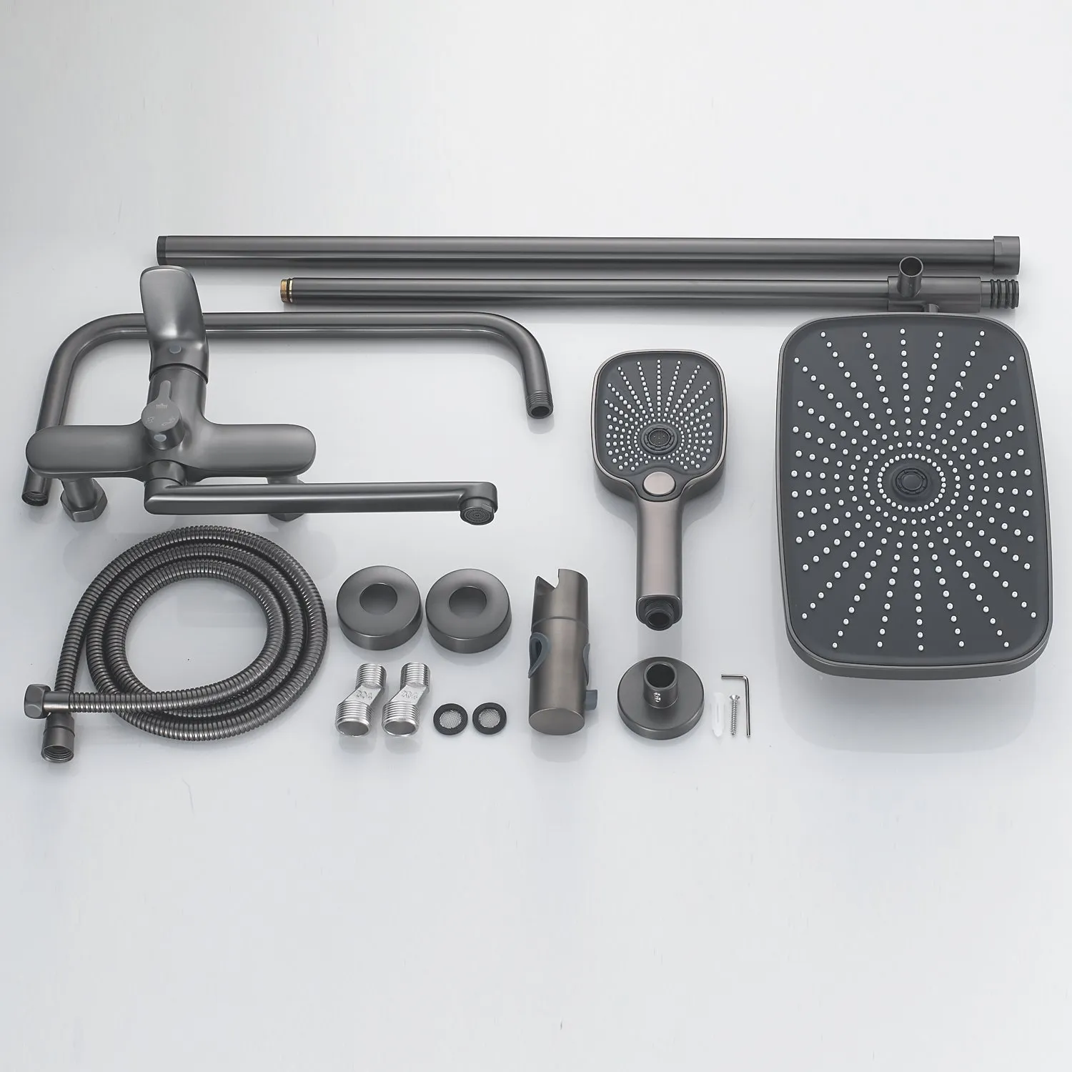 Душевая система Raffine F3685T, оружейная сталь