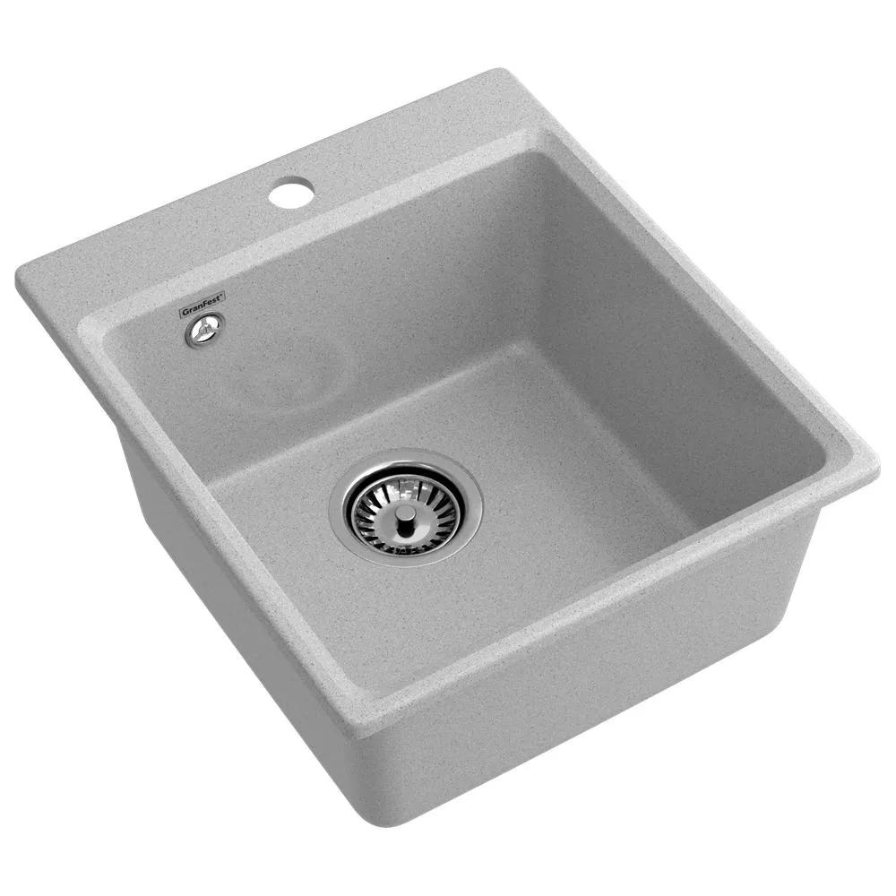 Кухонная мойка GranFest GF-LV-420, серый