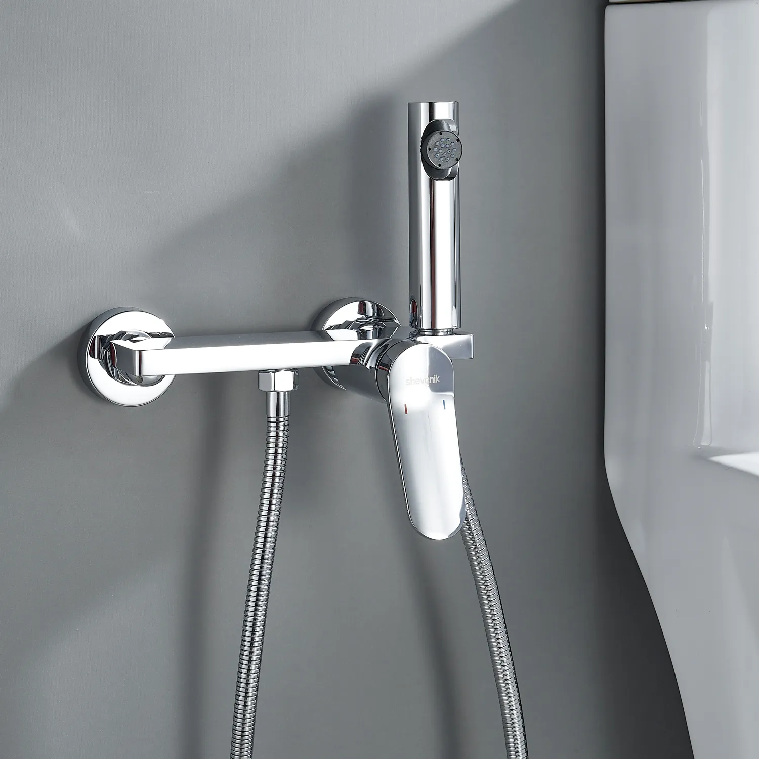 Гигиенический душ со смесителем Shevanik S4305-1, хром