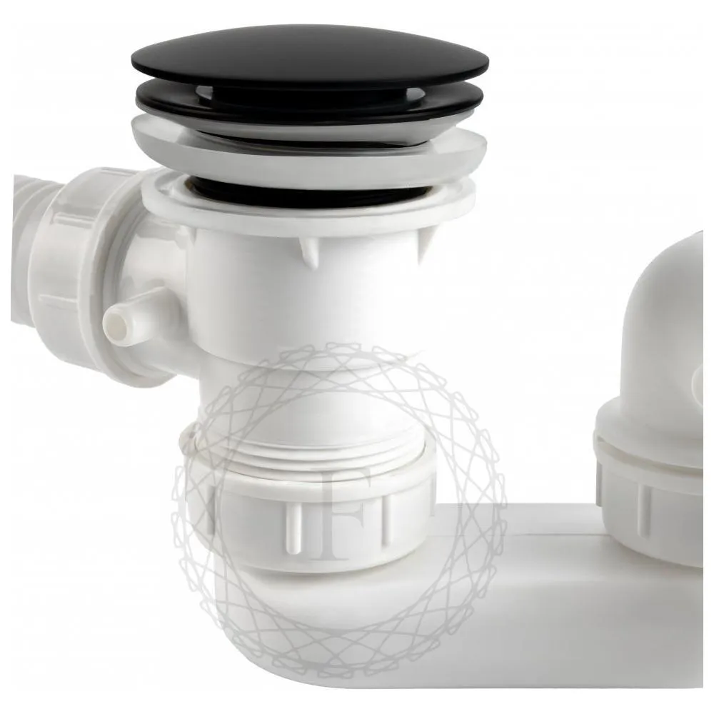 Слив-перелив (автомат, 90 см.) FILARETE FL90BL, черный