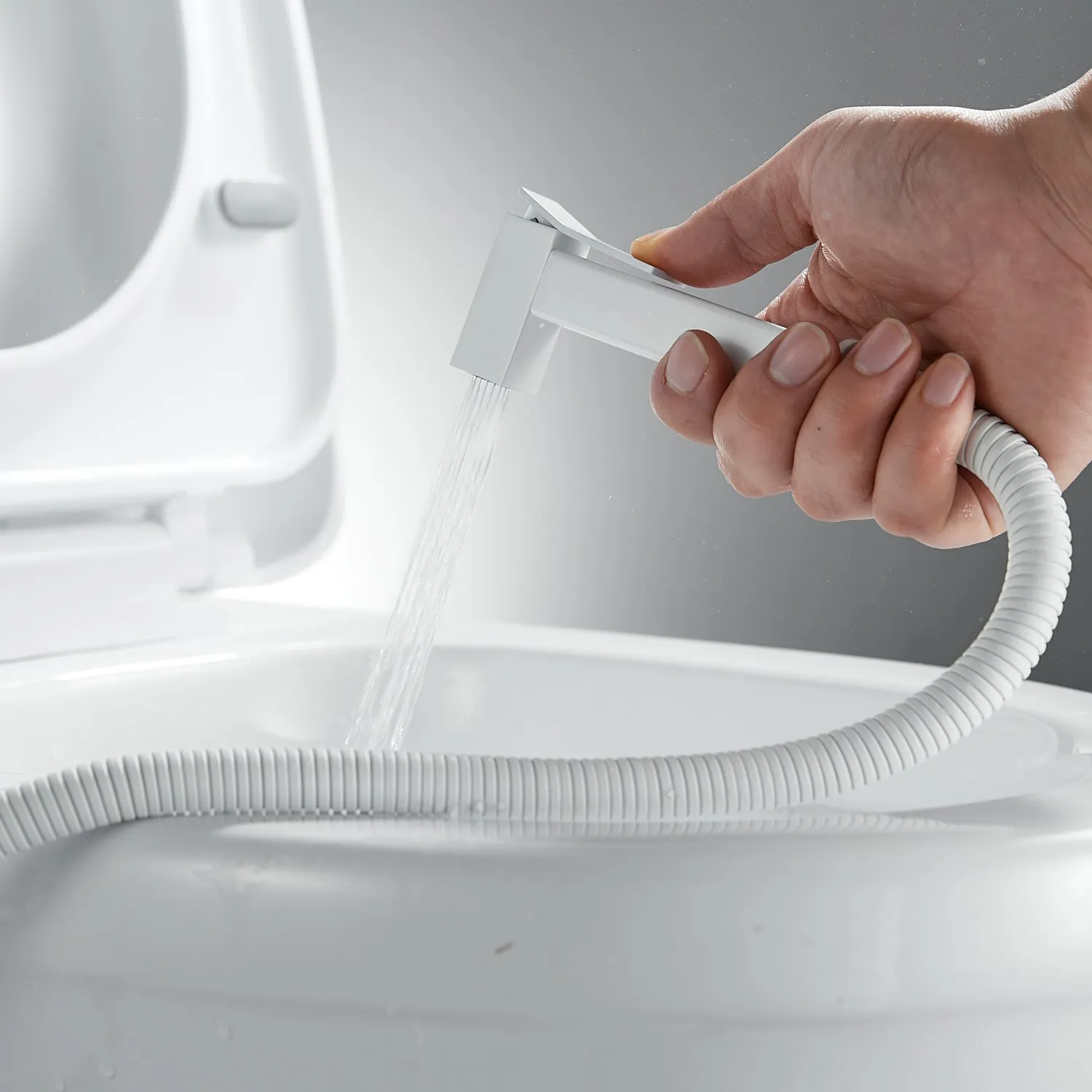 Гигиенический душ со смесителем Raffine F237C, белый