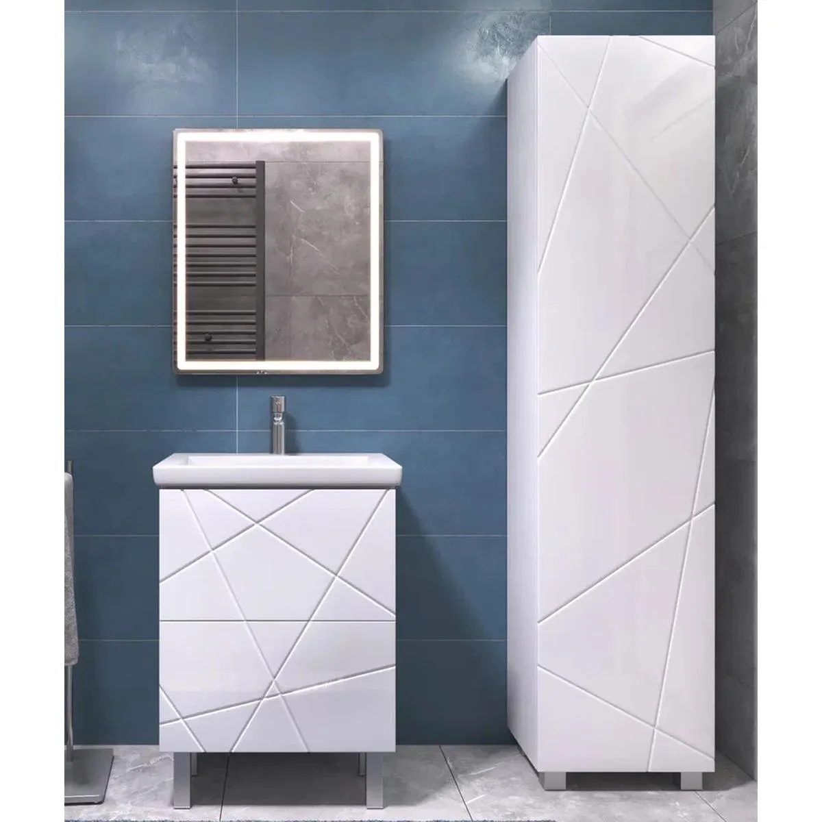 Тумба с раковиной напольная VIGO Geometry 015, 60 см