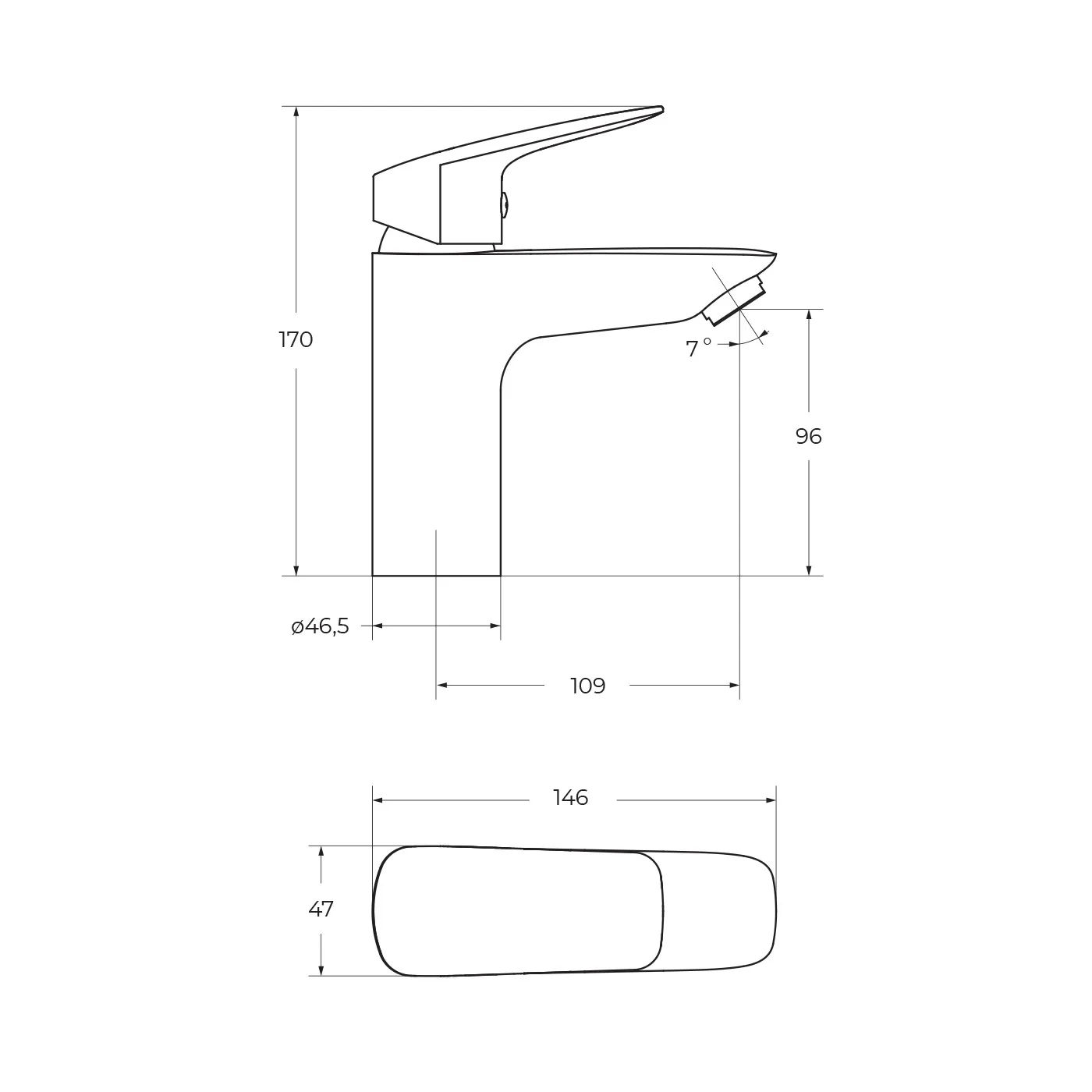 Смеситель для раковины BelBagno Due, хром (DUE-LVM-CRM-W0)