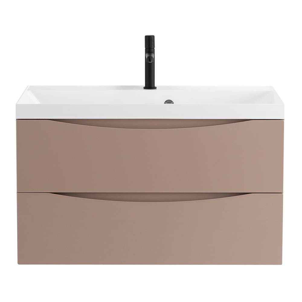 База под раковину подвесная BelBagno Marino 800х500х450 мм, Capucino Lucido (MARINO-800-2C-SO-CL-P)