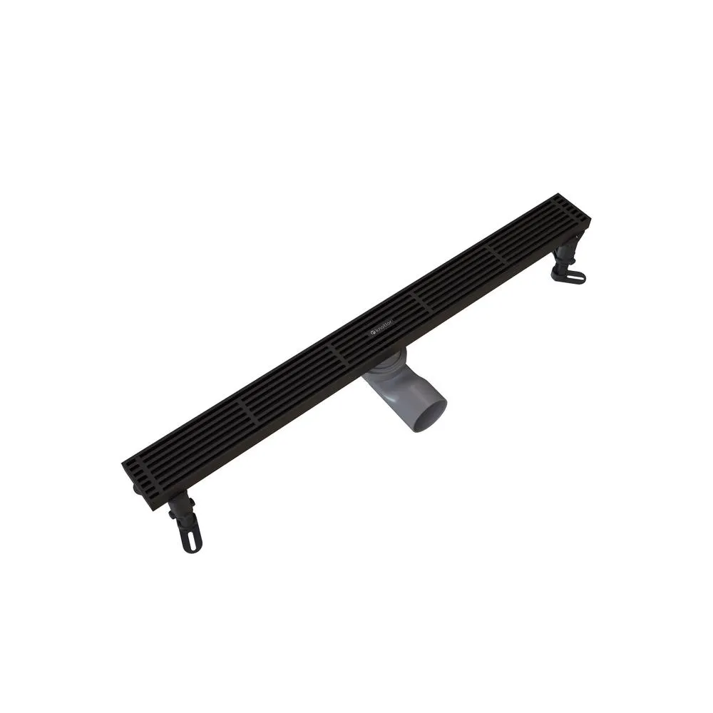 Душевой трап линейный Knotlor SDRW0600LBL, матовый черный
