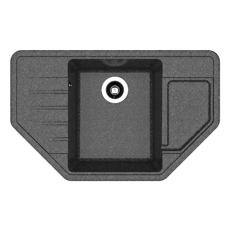 Кухонная мойка Dr. Gans РИО 25.080.C0800.407, черный