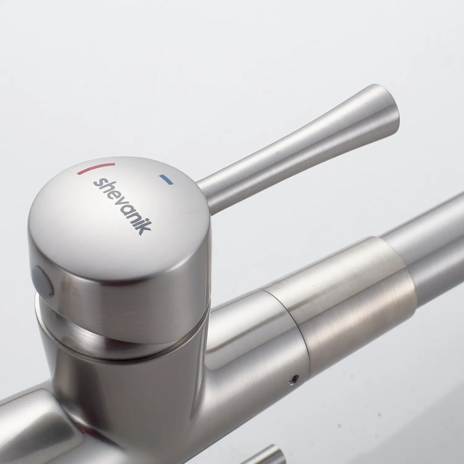 Смеситель для кухни с подключением фильтра Shevanik S528L, сатин