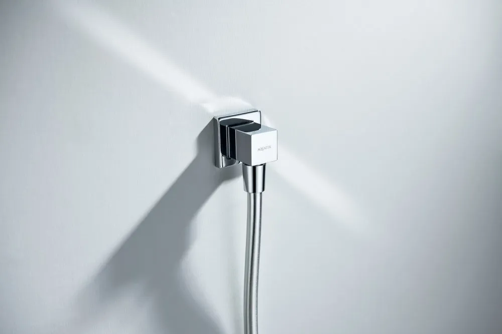 Шланговое подсоединение AQUATEK, хром AQ2458CR