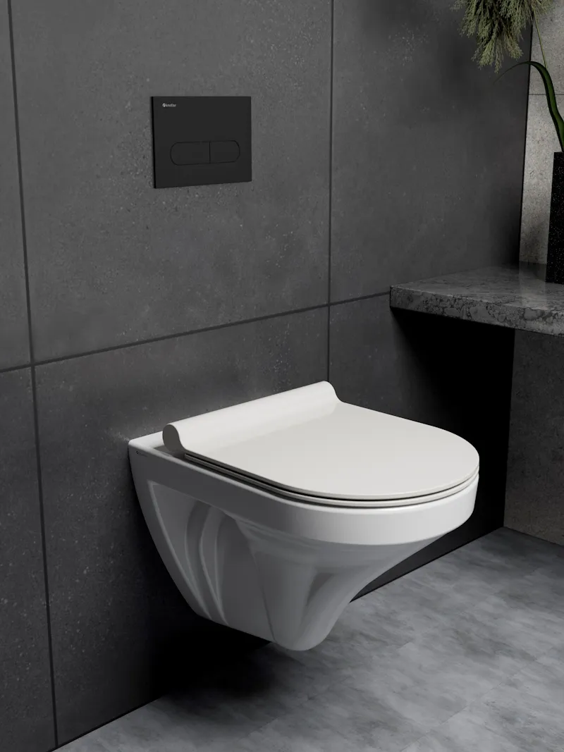 Клавиша смыва Knotlor BIS101BL, черный