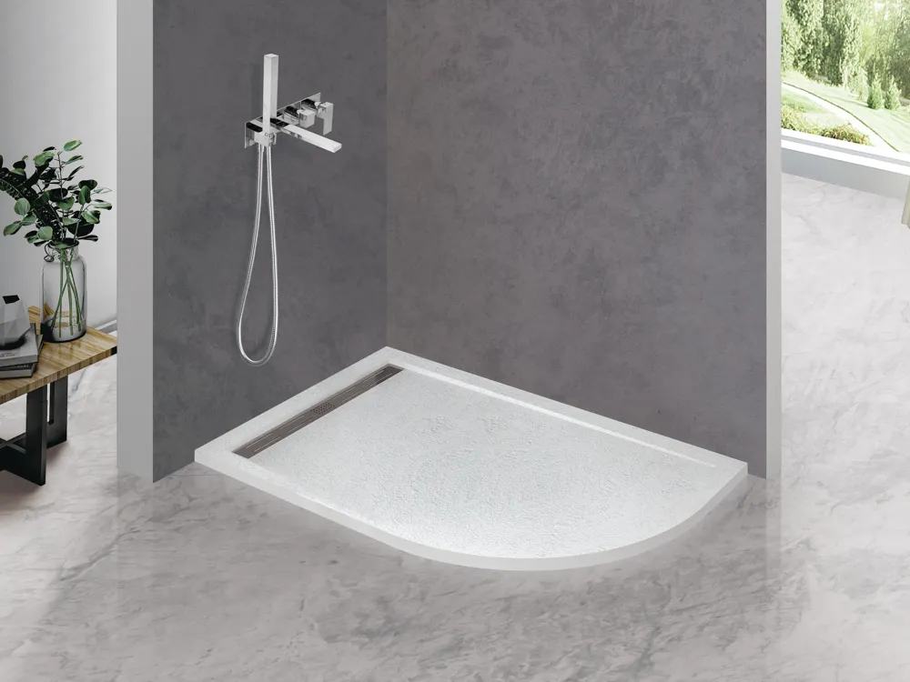 Поддон из искусственного мрамора Cezares 1200х900 мм, белый (TRAY-AS-RH-120/90-550-30-W-L)