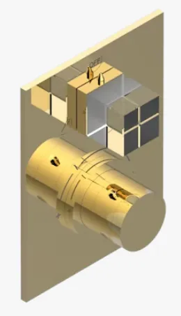 Смеситель для душа THG Soho 2023, золотистый PVD (G7K H52 5500BE)