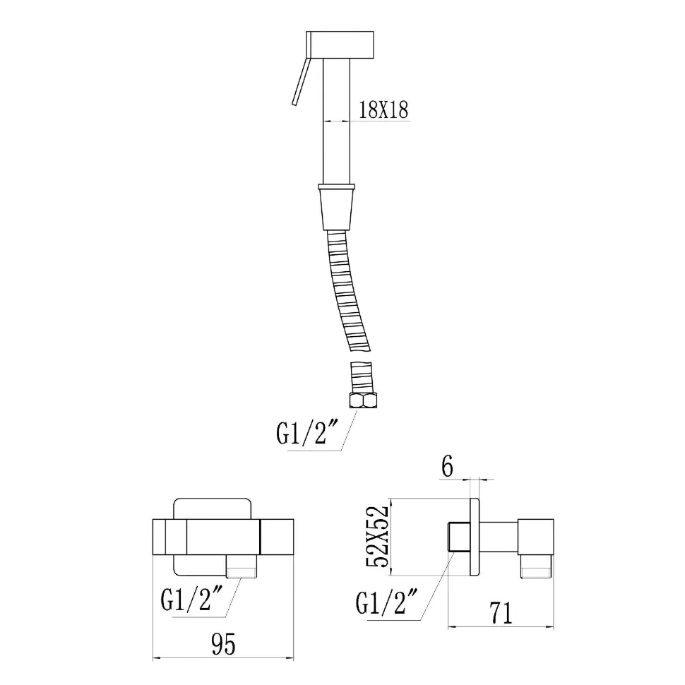 Смеситель для биде Savol S-FXQ009L