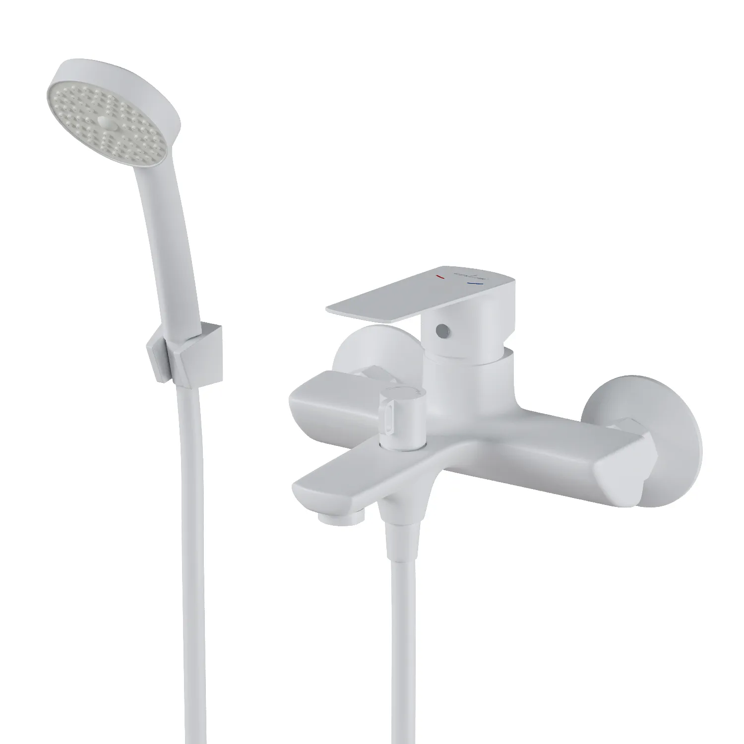 Смеситель для ванны 35k MIXLINE МЛ15-01 (ML15-01W) БЕЛЫЙ (556667)