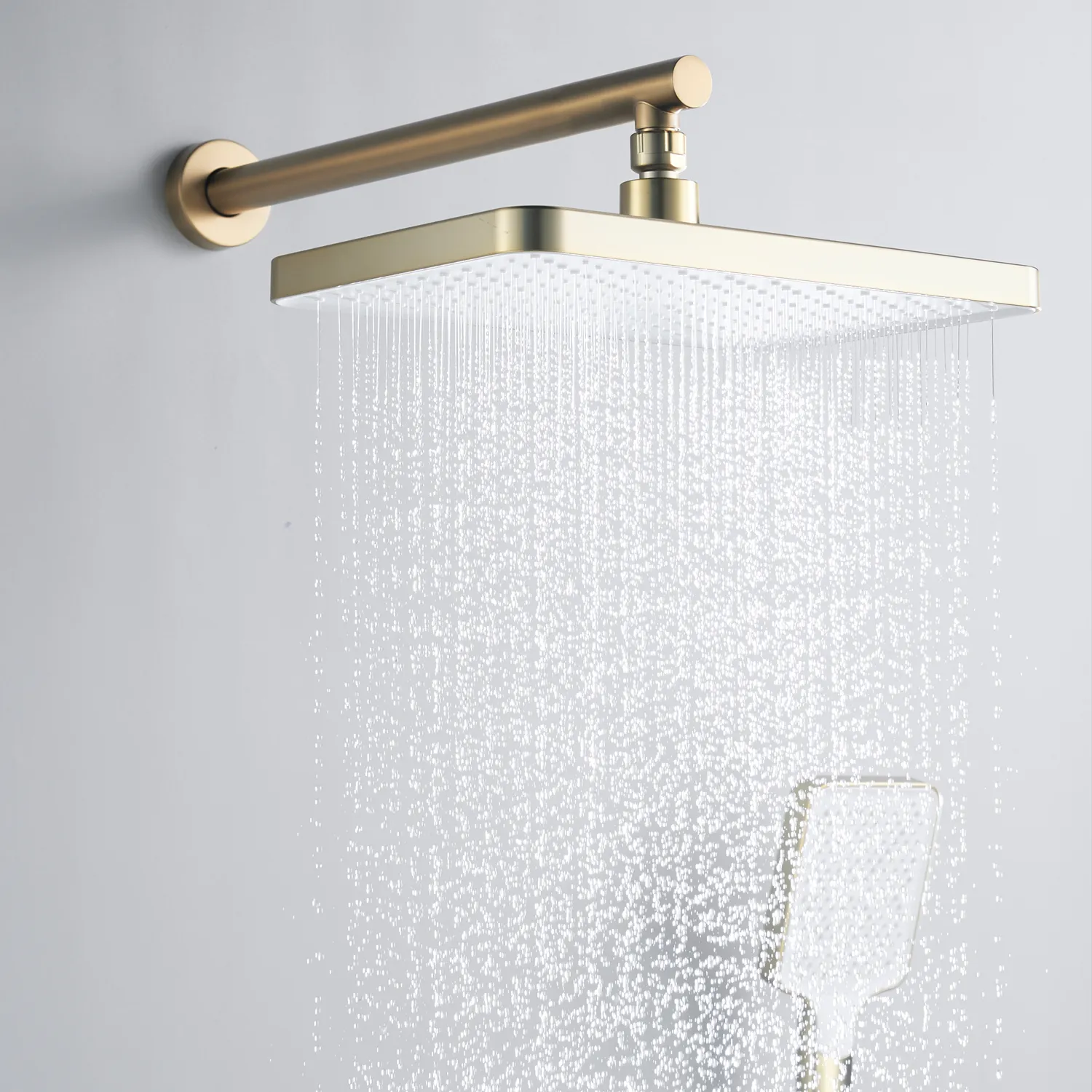 Душевая система встраиваемая Shevanik S9935G, золотой сатин