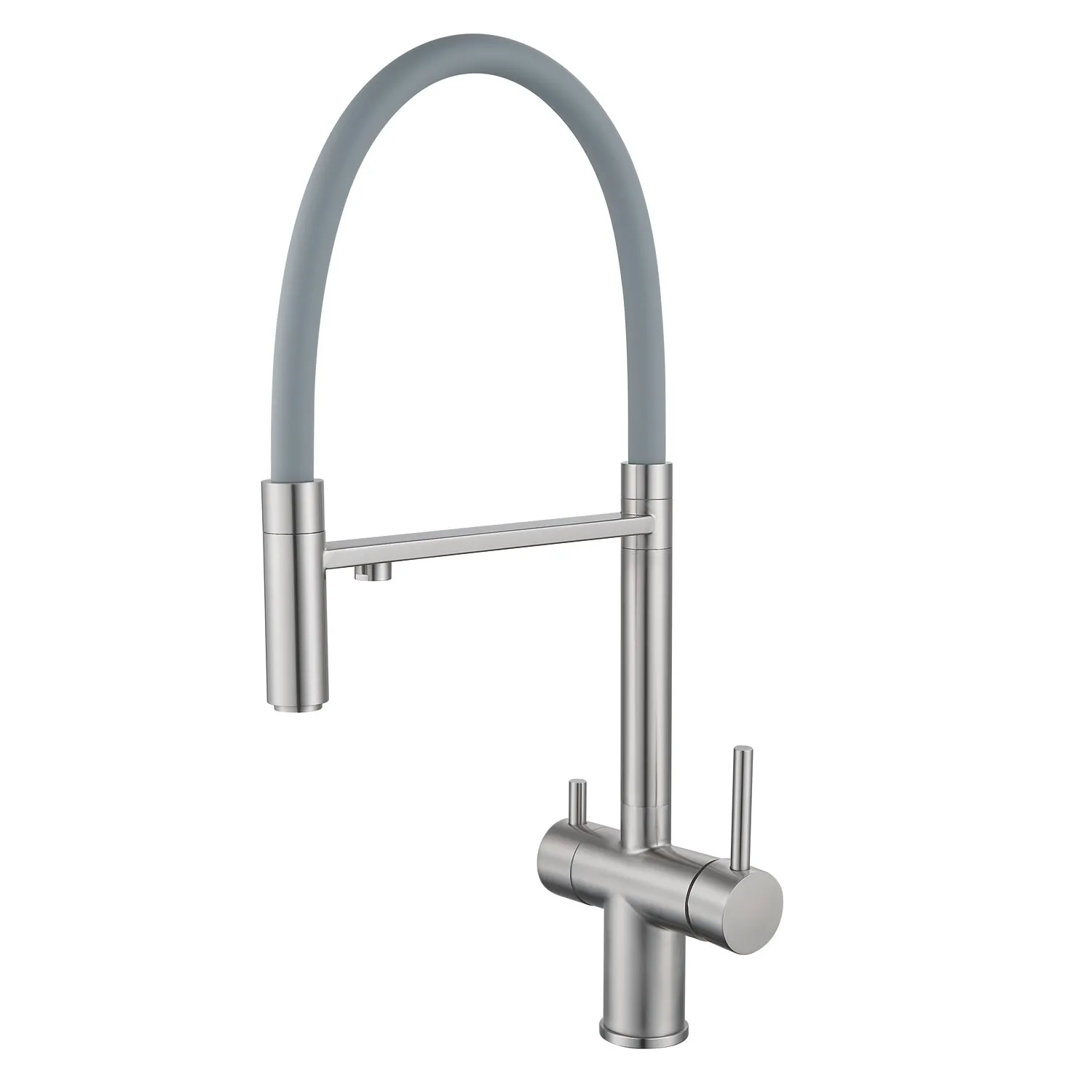 Смеситель для кухни с подключением фильтра Shevanik S178L, сатин