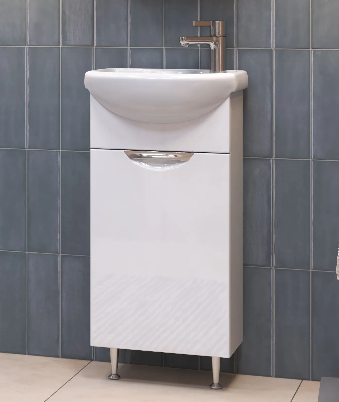 Тумба с раковиной напольная VIGO Callao tn.CAL.AZO.40.1D, 40 см