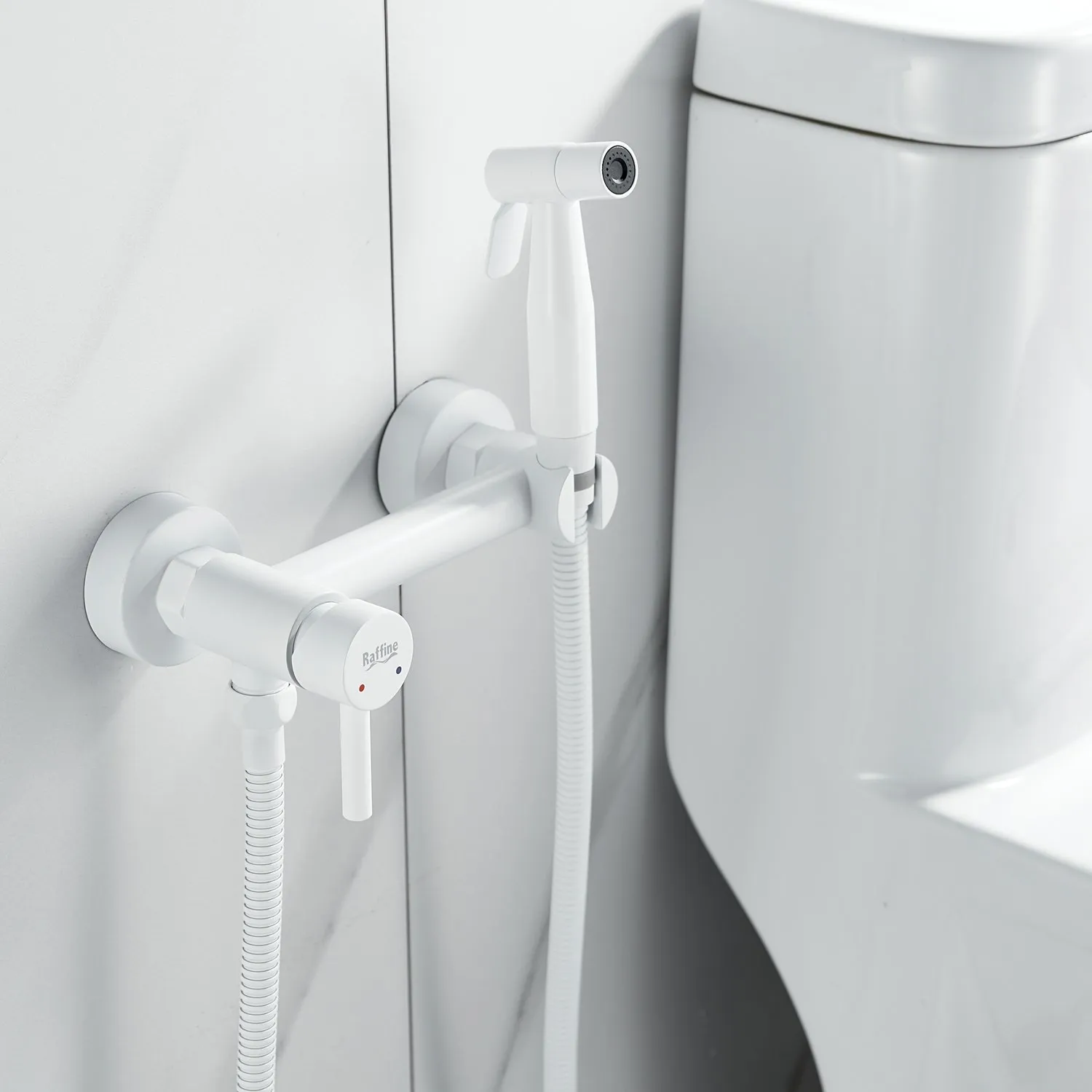 Гигиенический душ со смесителем Raffine F207C, белый