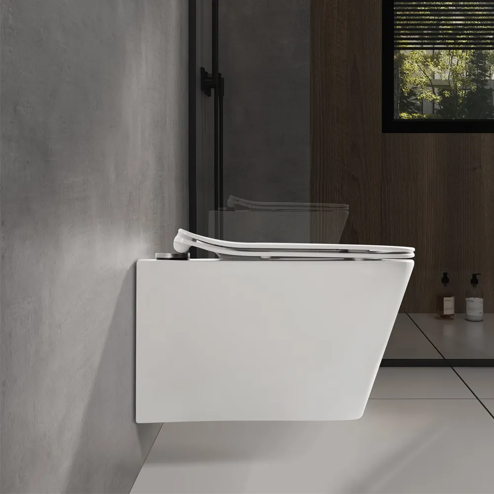 Унитаз подвесной WesnaArt KUBUS TORNADO 215-KUB13, белый