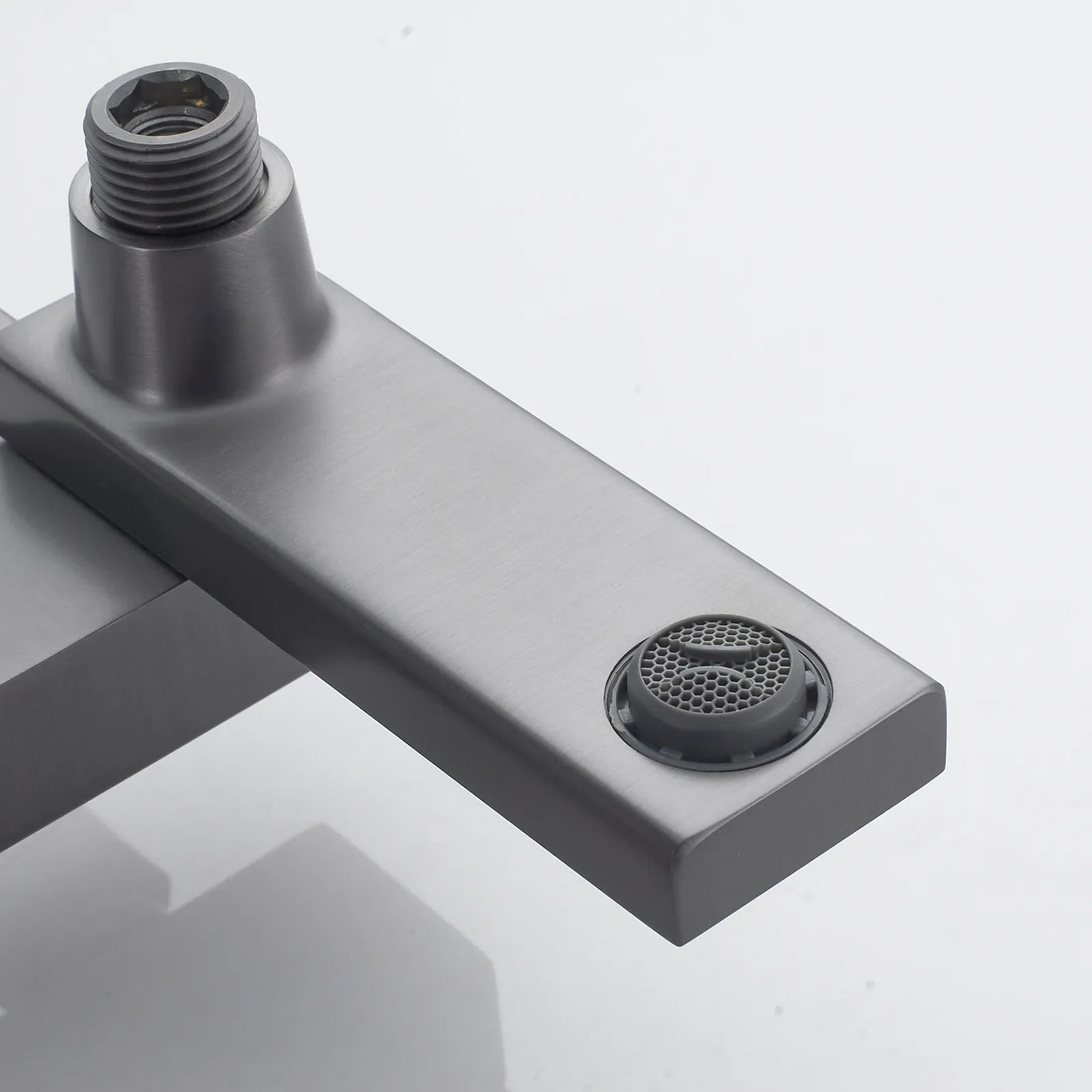 Душевая система Shevanik S4636T, оружейная сталь