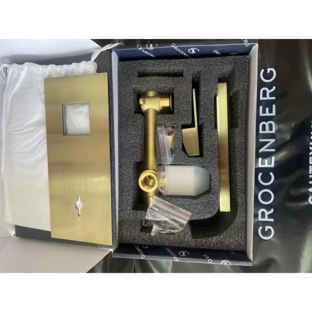 Смеситель для раковины встраиваемый Grocenberg GB588BR, бронза