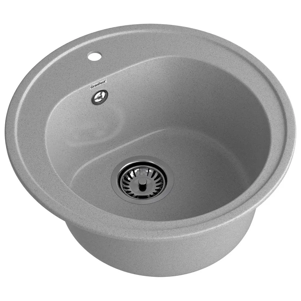 Кухонная мойка GranFest RONDO 510, серый